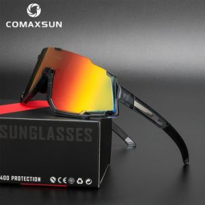 Comaxsun Polarized 3 Lens Cycling Glasses Road Bike Cycling Eyewear Cycling Sunglasses MTB Mountain Bicycle Cycling Goggles 822