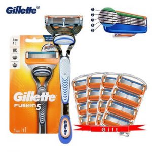 Original Gillette Fusion 5 Men Manual Shaving Machine Safety Razor Holder Face Shaver Cassettes Razor Blade Replacebale Blades