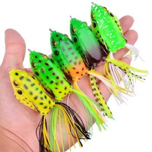 1Pcs 14g 12.5g 8g Top Water Ray Frog Shape Minnow Crank wobbler for Fly Fishing Soft Tube Bait Japan Plastic