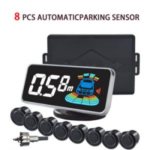 Car Parktronic AutomaticParking Sensor with 8 Se nsors Reverse Backup Parking Monitor Detector System  LED Display