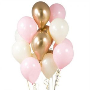 12pcs/lot Pink Latex Balloon Chrome Gold Silver Gold Chrome Metallic Wedding Bridal Shower Theme Party Air Helium Decor Balloons