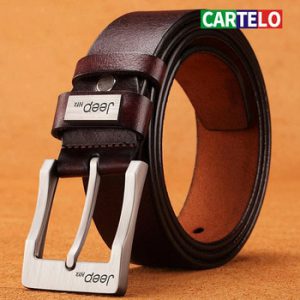 CARTELO Cow Genuine Leather Luxury Strap Male Belts For New Fashion Classice Vintage Pin Buckle Men Belt High Quality Large size