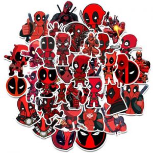 Disney Avengers Cartoon Stickers 10/35Pcs Funny Marvel Deadpool Stikers Guitar Luggage Skateboard Laptop Waterproof Sticker Toys