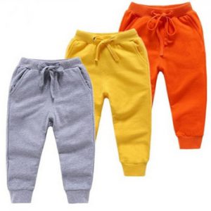 New Retail Sale Cotton Pants For 2-10 Years Old Solid Boys Girls Casual Sport Pants Jogging Enfant Garcon Kids Children Trousers