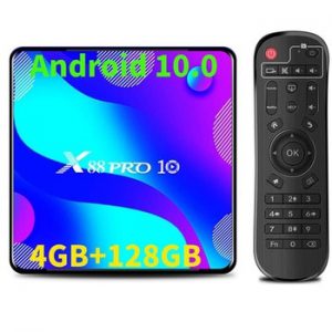 Android 10.0 Smart TV Box Android 10 MAX 4GB RAM 128GB ROM RK3318 BT4.0 TVBOX 5.8G Dual Wifi Media Player Youtube 4K Set Top Box