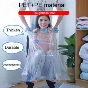 Hot Vacuum Bags For Clothes Bag Organizer Storage Transparent Foldable Large Compressed Travel Space Saving Bags Organizador