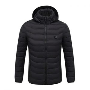 Electric Heated Jackets Vest Down Cotton Outdoor Coat USB Electric Heating Hooded Winter Thermal Warmer Jackets Winter Outdoor