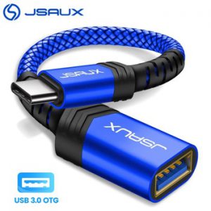 OTG Type C Cable Jsaux USB C Male to USB 3.0 A Female Cable OTG USB C Adapter for MacBook Pro Samsung Type-C Adapter usb+3+otg