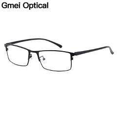 Gmei Optical Men Titanium Alloy Eyeglasses Frame for Men Eyewear Flexible Temple Legs IP Electroplating Alloy Material Y2529