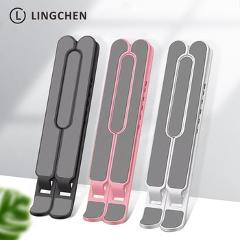 LINGCHEN Portable Laptop Stand Foldable Support Base Notebook Stand For Macbook Pro Computer Laptop Holder Cooling Bracket Riser