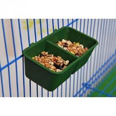 NEW 2 Style Pet Birds Hanging Feeding Trough Parrot Food Water Bowl Feeding Splash-proof Cup Plastic Bird Pigeons Cage Feeder