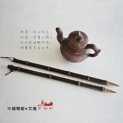 Chinese painting brush Natural bamboo pole horse Hair regular script cursive calligraphy writing brush pen painting calligraphy