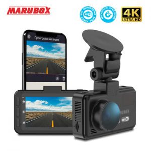 MARUBOX Dash Cam 4K M290 SHD 2160P Car DVR Camera 3 Inch Auto Dashboard Camera Recorder with Wifi Front and Rear Camera 1080P