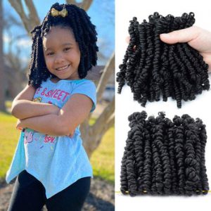 Bob Spring Twist Hair Prelooped Crochet Hair Braids 6 Inch Short passion twist hair pre twisted By Flyteng