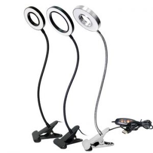 Top Grade USB Universal Hose Clip Lamp Adjustable Light Color Temperature Reading Eye-protection Beauty Hot Lamp