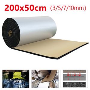 50x200CM 10MM Foam Cotton Auto Car Mat Deadener Reduction Noise Sound Insulation Cotton Door Trunk Soundproof Car Accessories