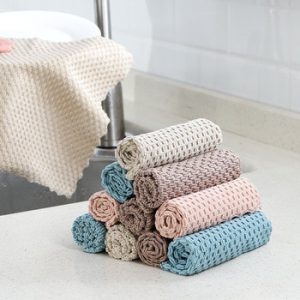 Home Kitchen Towel Super Absorbent Dish Towel Kichen Tools Multifunctional Wiping Rags Anti-Grease Cleaning Tools