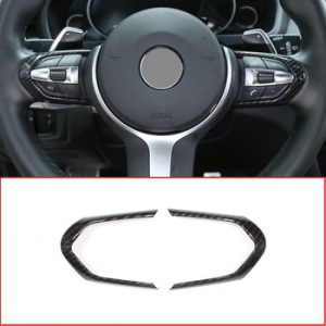 Carbon Fiber For BMW F20 F22 F21 F30 F32 F33 F36 F06 F12 F13 X5 F15 X6 F16 M-Sport ABS ChromSteering Wheel Decoration Frame Trim