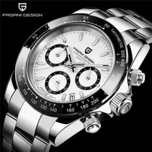 PAGANI DESIGNFashion Men Quartz Watch Luxury Sports Watch Men Stainless Steel 100M Waterproof Chronograph relogio masculino