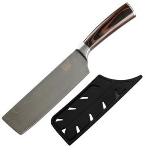 XYj Chef Knife Kitchen Knife Japanese Butcher Meat Cleaver Vegetable 7 inch German Stainless Steel Nakiri Cooking Cutter +Covers