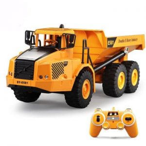 CONUSEA 1/16 RC Truck Dumper Caterpillar Tractor 2.4Ghz Radio Controlled Car Model Engineering Car Excavator Toys For Boys