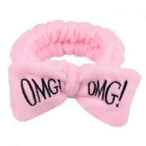 2020 New OMG Letter Coral Fleece Wash Face Bow Hairbands For Women Girls Headbands Headwear Hair Bands Turban Hair Accessories