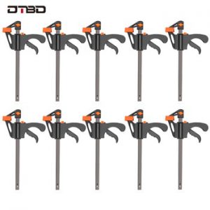 DTBD 4 Inch 2/3/4/5/10Pcs Woodworking Work Bar F Clamp Clip Set Hard Grip Quick Ratchet Release DIY Carpentry Hand Tool Gadget