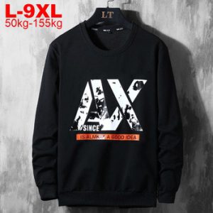 Men's Hoodies Long Sleeve Men Sweatshirt Streetwear Harajuku Hoodie Plus Size 9xl 8xl 7xl Hip Hop Pullovers Sweatshirts For Men