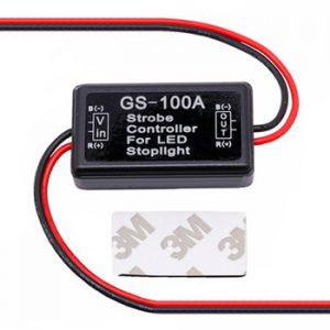 EAFC Universal Flash Strobe Controller GS-100A Flasher Module for Vehicles Car LED Brake Stop Light Lamp Signal Light 12-24V