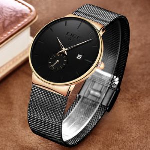 LIGE Fashion Watches Casual Waterproof Quartz Clock Mens Watches Top Brand Luxury Ultra-Thin Date Sports Watch Relogio Masculino