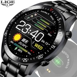 2020 Men's Smart Watch Business Fashion Style Full Screen Touch Heart Rate Monitor IP68 Waterproof for Xiaomi Smart Watch + Box