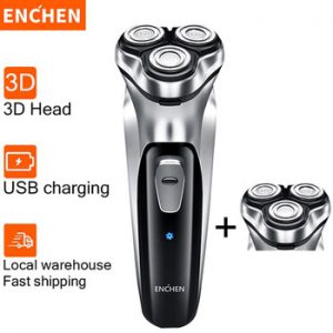 Enchen Electric Shaver Men's Razor Beard Trimmer shaver for men  3 blades portable beard trimmer cutting machine for sideburns 5