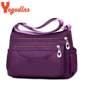 Yogodlns  Fashion Oxford Women Crossbody Bag Travel Shoulder Bag Casual Handbag Solid Zipper Messenger Bag for Mom New Arrivel