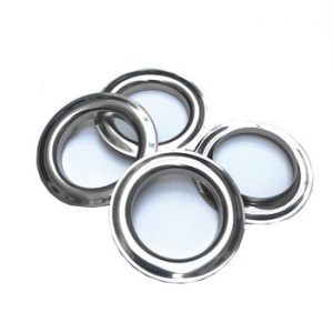 Factory Direct Sales Silver Metal Rings For Curtain Grommet Top Room Decor Hanging Curtain Metal Eyelets Accessories CP001T2