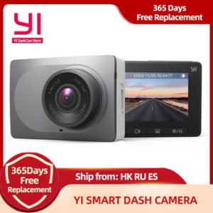 YI Smart Dash Camera Full HD Car DVR Cam Video Recorder WiFi  Night Vision 1080P 2.7" 165 Degree Camera Grey Car Recording