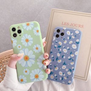 High quality Flowers soft silicon phone case for apple iphone 7 8 Plus X XS XR MAX 11 Pro Chrysanthemum sunflower cover coque