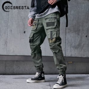 Cargo Pants Men Black Hip Hop Streetwear Fashion Cotton Joggers Sweatpants Casual Harem Trousers Summer Harajuku Tide Clothing