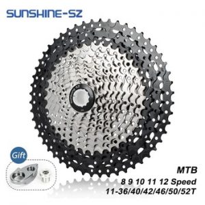 Sunshine Mountain Bike 8 9 10 11 12 Speed Velocidade Bicycle Cassette MTB Cassete Sprocket 36T 40T 42T 46T 50T 52T for SHIMANO