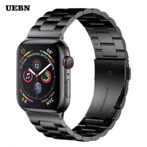 UEBN Classic Metal Stainless Steel Strap for Apple watch Series 6 40mm 44mm band for iWatch 5 4 3 2 Bracelet 42mm 38mm watchband