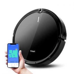 Fmart YZ-X1Robot Vacuum Cleaner Sweep and Wet Mopping For Hard Floors&Carpet Run 120mins Automatically Charge APP Control 1200PA