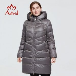 Astrid 2020 New Winter Women's coat women long Model warm parka fashion Jacket hooded Bio-Down large sizes female clothing 9215