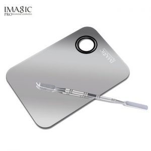 IMAGIC Professional Makeup Palette Tray Mixed Paint Stainless Steel Oil Paint Palette Watercolor Oil Painting Art Makeup Tools