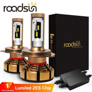 roadsun H7 H4 Led Car Headlight Bulbs With ZES Chips H1 LED H11 H8 H9 HB3 9005 HB4 9006 12V 6000K 12000LM Lamp Auto Bulb Lights