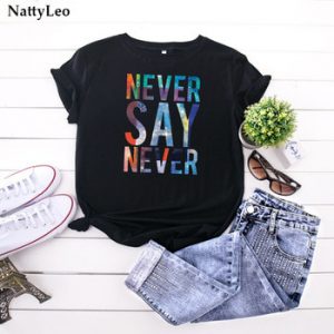 Plus Size Letters Printed TShirt Women Streetwear 100%Cotton T Shirt O Neck Casual Short Sleeve Tees Summer Tops for Women 2020