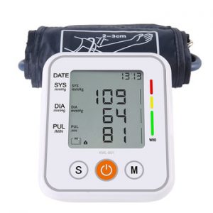 Portable Automatic Upper Arm Blood Pressure Monitor pressao Cuff Tonometer Arm Sphygmomanometer Tensiometer Bp Heart Rate Meter