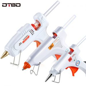 DTBD DIY Hot Melt Glue Gun Smart Adjustable Temperature Copper Nozzle Heater Mini Adhesive Glue Gun Repair Heat Tools