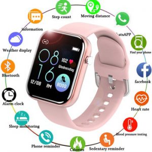 LIGE Women Smart Watch IP68 Waterproof 1.54 Full Touch Screen Sport Smart Watch Women Heart Rate Fitness Tracker Men smart watch