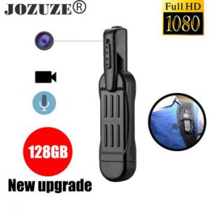 JOZUZE T189 Mini Camera  HD 1080P Camera Wearable Body Pen Camera Digital Mini DVR Small DV Camcorder Micro Camera Support 128GB