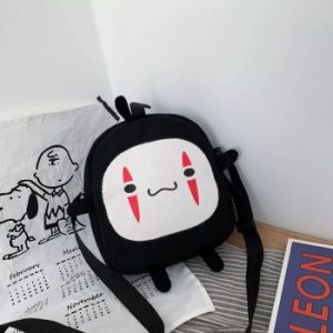 NEW Harajuku Cute Canvas Cartoon Printed Crossbody Shoulder Bag Fashion Student Girl's Shopping Phone Small Square Bag