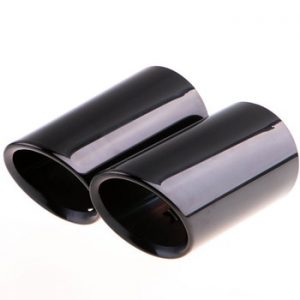 2Pcs/Set Chrome Plating Stainless Steel Car Exhaust Muffler Tip Pipes Covers for Audi A1 A3 A4 TT 2009-2015/VW Volkswagen PASSAT